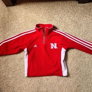 Kids Adidas Huskers half zip pullover Small
